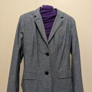 GAP soft Denim Boyfriend Blazer size 10